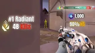 48 Kill RADIANT Clove VALORANT VOD Review | Beginner Visual Guide | Insane Gamesense & Mechanics