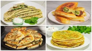 БЫСТРАЯ И ВКУСНАЯ ВЫПЕЧКА С ЗЕЛЕНЬЮ НА СКОВОРОДЕ - Порадуйте родных! 4 рецепта от Всегда Вкусно!