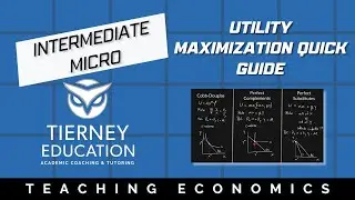 Utility Maximization Quick Guide: Cobb-Douglas, Complements, and Substitutes