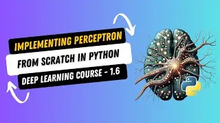 DL 1.6. Implementing Perceptron from scratch in Python | Deep Learning Course