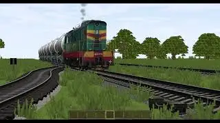 Сход поезда на сломанной стрелке