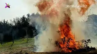 ВНИМАНИЕ! ОПАСНО - НЕ ПОВТОРЯТЬ! Взрыв пустого баллончика монтажной пены. 22.11.21. Дача - Горадиль