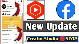 YouTube video upload in yt studio | Fb Creator studio app stop after October not working