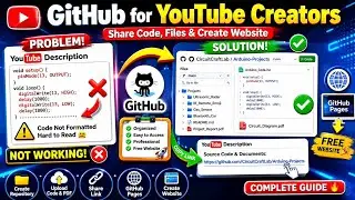 GitHub Complete Tutorial for Arduino Projects | Repository, Folders, pdf, Code Upload & GitHub Pages