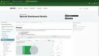 Splunk adding and configuring Shapes in Dashboard Studio builder