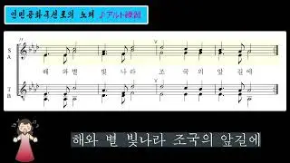 同胞合唱団　《인민공화국선포의 노래》（アルト練習）
