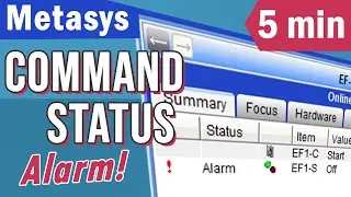 Metasys Programming a Command Status Alarm Extension