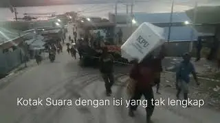 Pemilu 2024 Di Papua : Kotak Suara Dib4kar karena dokumen pemilu tak lengkap,