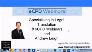 Specialising in Legal Translation