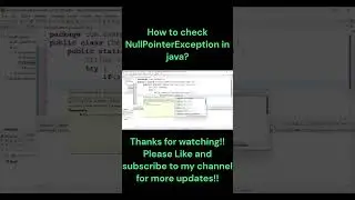 NullPointerException checking by using java