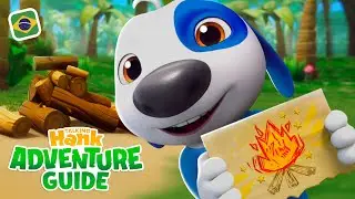 Como fazer uma fogueira 🔥⛺️ Guia de Aventura do Talking Hank: Vida na Ilha