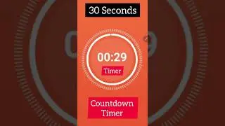 30 Seconds Countdown Timer for Games Cooking or Exercise
