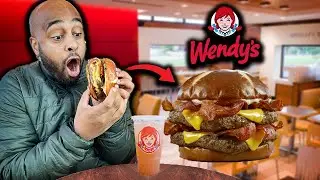 I Tried WENDY'S PRETZEL BACONATOR!! WENDY'S IS GOATED!