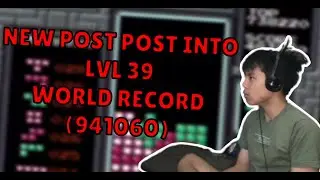FIRST EVER 900K POST KILLSCREEN INTO 39 in NES Tetris (World Record)