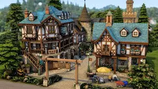 SMALL MEDIEVAL VILLAGE W/ 5 UNITS FOR RENT 🏰 The Sims 4 Speed Build | No CC