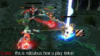 DOTA TINKER KILLING ALL IN 1 SECOND (FAST FINGERS)