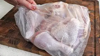 Nice experiment! Chicken legs in a bag, so easy and delicious!