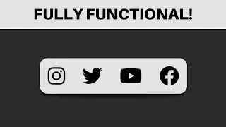 How To Social Media Icons To Your Website with HTML and CSS