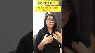 Memory level of Teaching?? Ugc net paper-1..with success maker