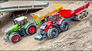 TRACTORS AND RC TRUCKS, MEGA OLD SCHOOL TRUCKS, BIG RC MACHINES!!