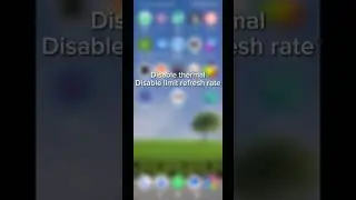 How to Disable Thermal and limit Refresh Rate