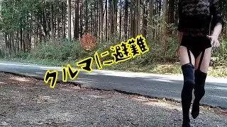 【Shorts】【女装】【水着】本物のウォーキングする人が、来ちゃった（汗）