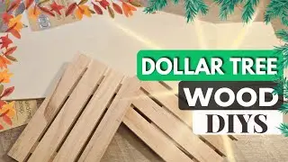 Stunning DIY Wood Crafts for Christmas & Fall Using Dollar Tree Finds!