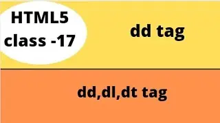 dd dt dl tag in html in hindi class 17