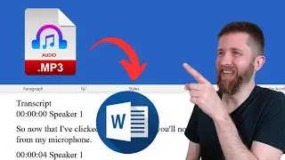 How to Instantly Transcribe AUDIO to TEXT in Word