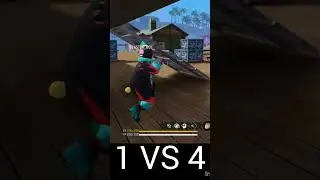 1 VS 4 IN CS-RANK #freefire #onetap #garenafreefire #beast