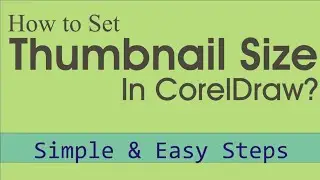 How to create  thumbnail size in CorelDraw for YouTube videos?