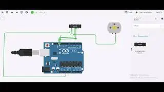 DC motor control using H bridge IC and Arduino Uno