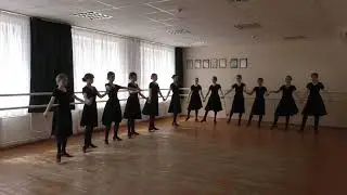 Урок народного танца. ДМШ с.  Месягутово, танцевальный коллектив 