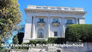 [4k]The Wealthiest neighborhood in San Francisco,USA: Pacific heights- Billionaires row walking tour