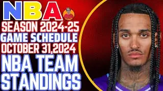 NBA LATEST TEAM STANDINGS OCTOBER 30,2024|JORDAN CLARKSON 21 POINTS 3 AST|NBA LATEST GAME SCHEDULE