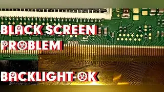 led tv black screen problem ckv line cutting method