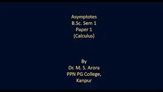 Asymptotes
