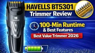 HAVELLS BT5301 Trimmer | 100-Minute Runtime | Ultimate Grooming Experience