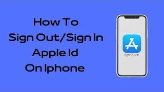 How to Sign Out/Sign in Apple id on iPhone | SIGN OUT IPHONE