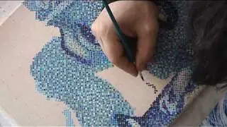fine arts, marilyn monroe, making of, painting, pixelism, by patrick egarter