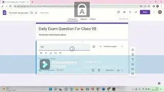 Tutorial How to Make a Questionnaire from Google Form - Multiple Choise questions.