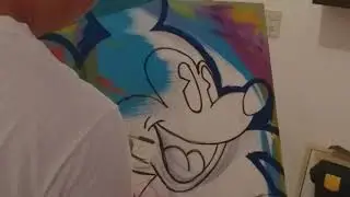 PINTURA POP ART CON MICKEYMOUSE (ver resultado final)  