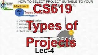 CS619 VU Project | How to select project Tip-1 | types of application
