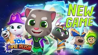 Я первый раз вижу Анжелу таким злым бег за золотом - Talking tom time rush gameplay