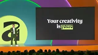Ash Hewson introduces the new Affinity at Canva keynote