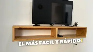 COMO HACER UN MUEBLE FLOTANTE PARA TV? Fácil y Rápido! Haz el tuyo!