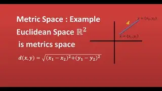 Functional analysis | Metric space example ( Euclidean Space R^2 ) | Functional analysis msc math