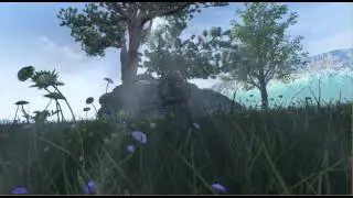 Unreal engine 4 large terrain test.
