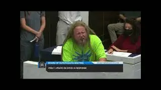 Interesting Speaker at County of San Diego Board of Supervisors Meeting