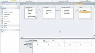 6.1 Создание запроса с помощью конструктора Microsoft Access 2010.